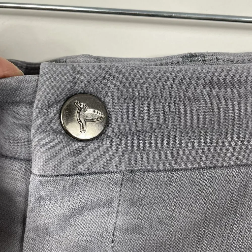 Birddogs Chino Pants Men's 30x28 Gray Stretch Performance Casual Golf Comfort